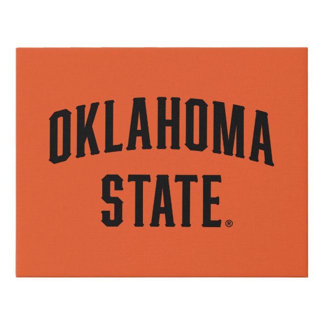 Oklahoma State | Wordmark Faux Canvas Print (Front)
