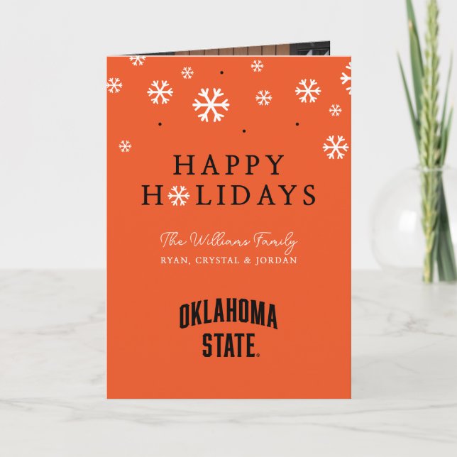 Oklahoma State | Wordmark Holiday Card (Front)