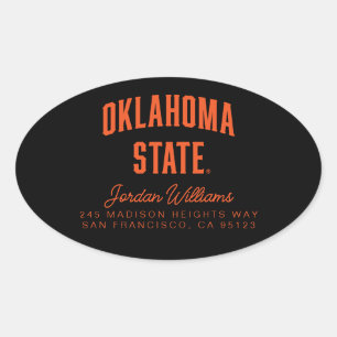 Oklahoma State Wordmark Oval Sticker