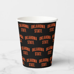 Oklahoma State Wordmark Paper Cups