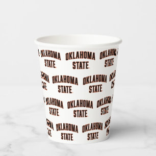 Oklahoma State   Wordmark Paper Cups