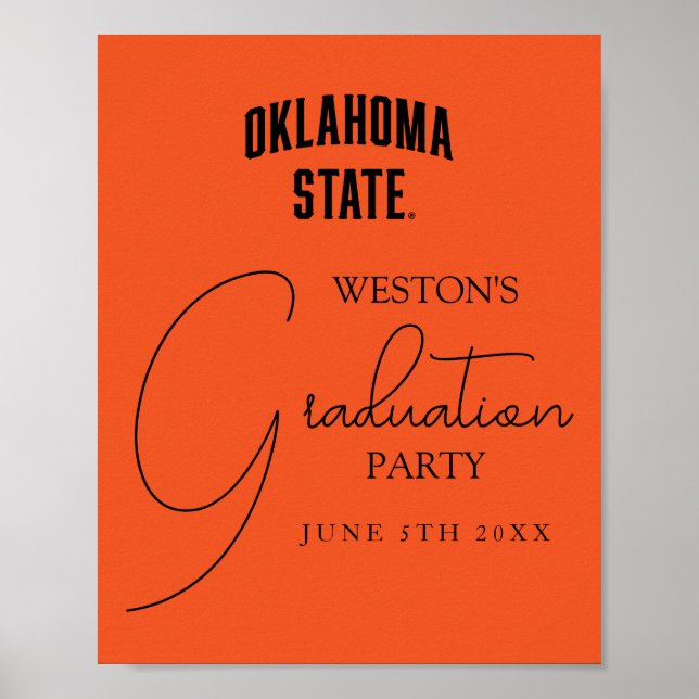 Oklahoma State | Wordmark Poster (Front)