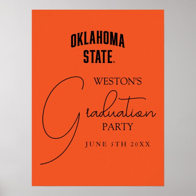 Oklahoma State | Wordmark Poster (Front)