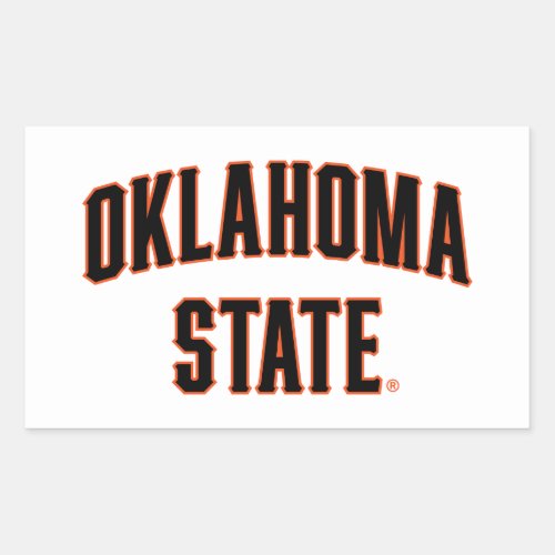 Oklahoma State  Wordmark Rectangular Sticker