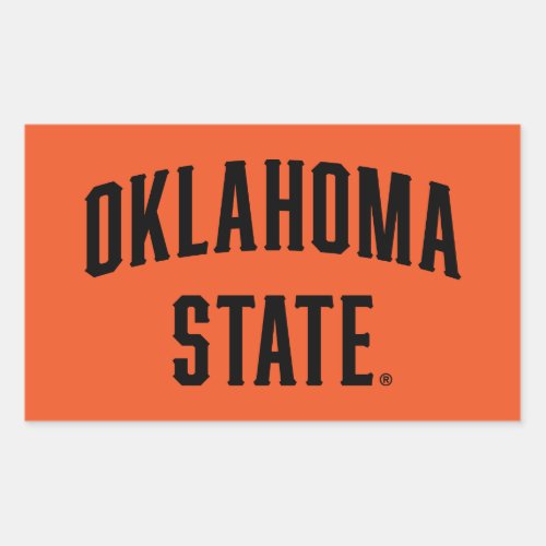 Oklahoma State  Wordmark Rectangular Sticker