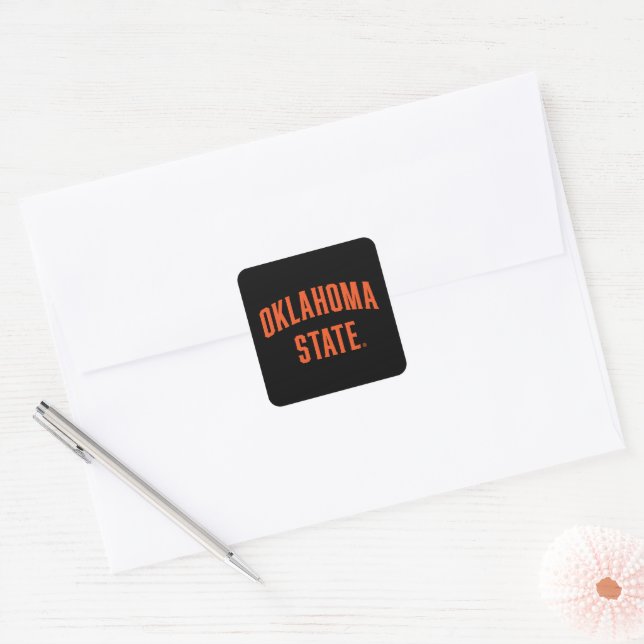 Oklahoma State | Wordmark Square Sticker (Envelope)