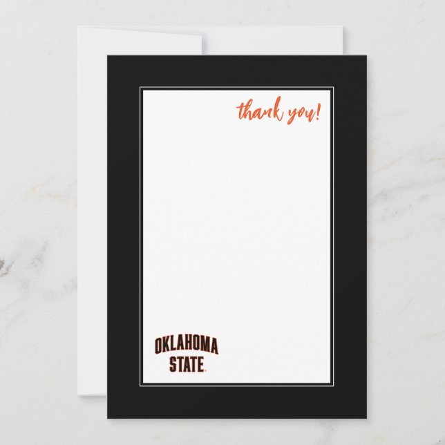 Oklahoma State | Wordmark Thank You Card (Front)