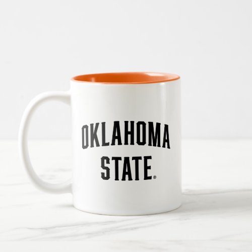 Oklahoma State  Wordmark Two_Tone Coffee Mug