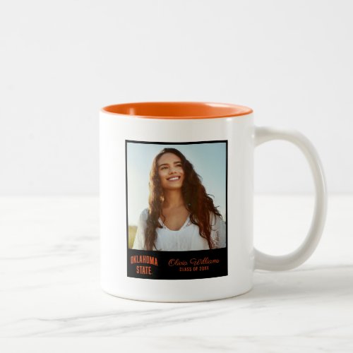 Oklahoma State  Wordmark Two_Tone Coffee Mug