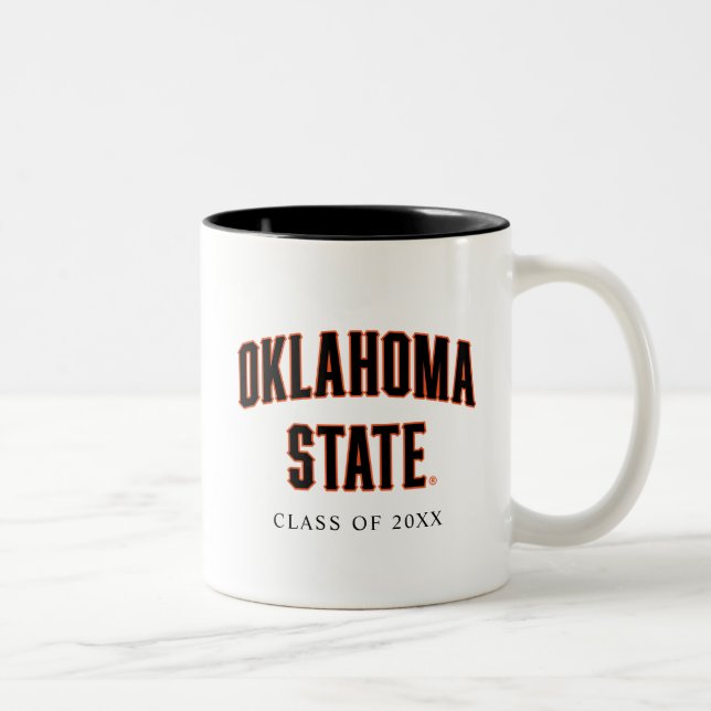 Oklahoma State | Wordmark Two-Tone Coffee Mug (Right)