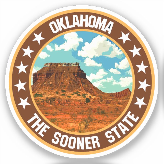 Oklahoma                                           sticker (Front)