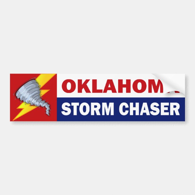 Oklahoma Storm Chaser Bumper Sticker (Front)
