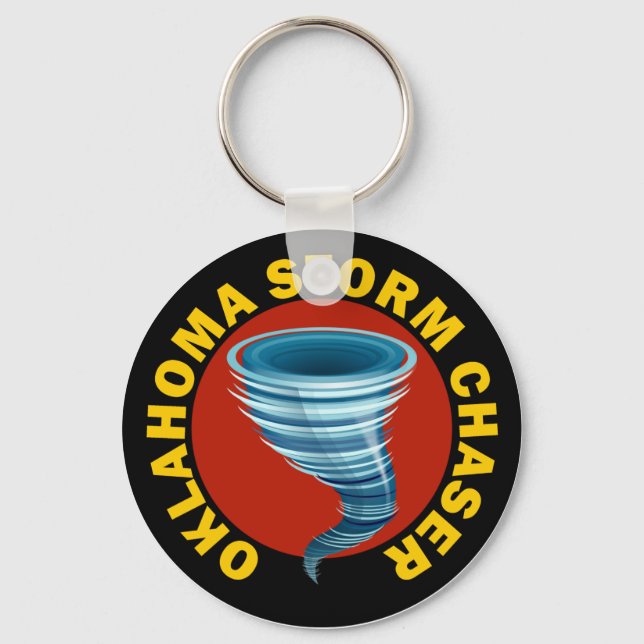 Oklahoma Storm Chaser Keychain (Front)
