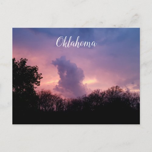 Oklahoma Stormy Skies  Postcard