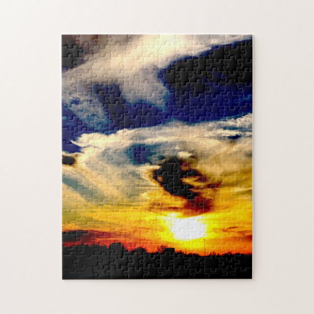 Oklahoma Sunset Jigsaw Puzzle (Vertical)