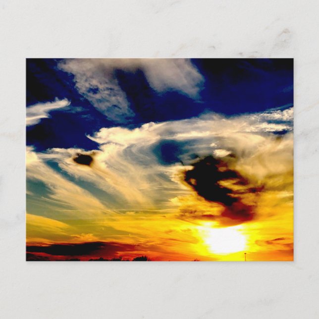 Oklahoma Sunset Postcard (Front)