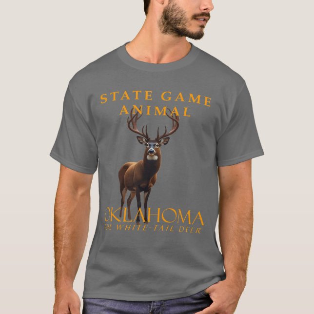 Oklahoma Territory Game Animal The Whitetail Deer T-Shirt (Front)