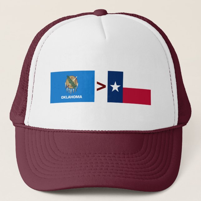 OKLAHOMA > TEXAS TRUCKER HAT (Front)