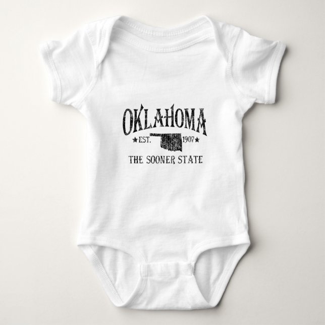 Oklahoma - The Sooner State Baby Bodysuit (Front)