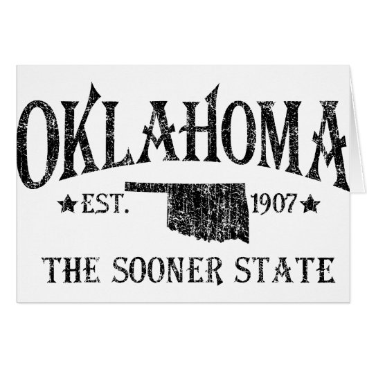 Oklahoma - The Sooner State Cards (Front Horizontal)
