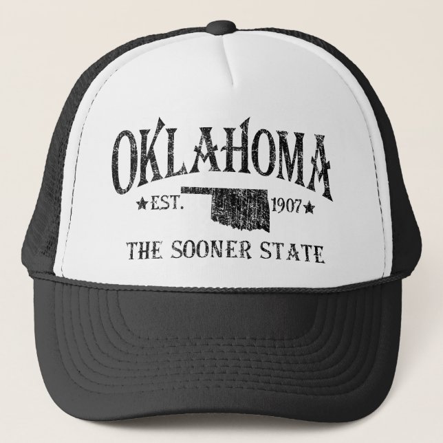 Oklahoma - The Sooner State Trucker Hat (Front)