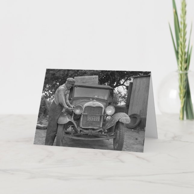 Oklahoma to California, 1930s Card (Front)