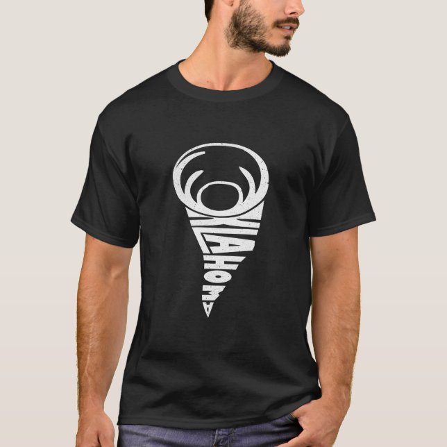 Oklahoma Tornado Storm Chaser Meteorologist T-Shirt (Front)