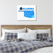 Oklahoma Total Eclipse Canvas Print (Insitu(Bedroom))