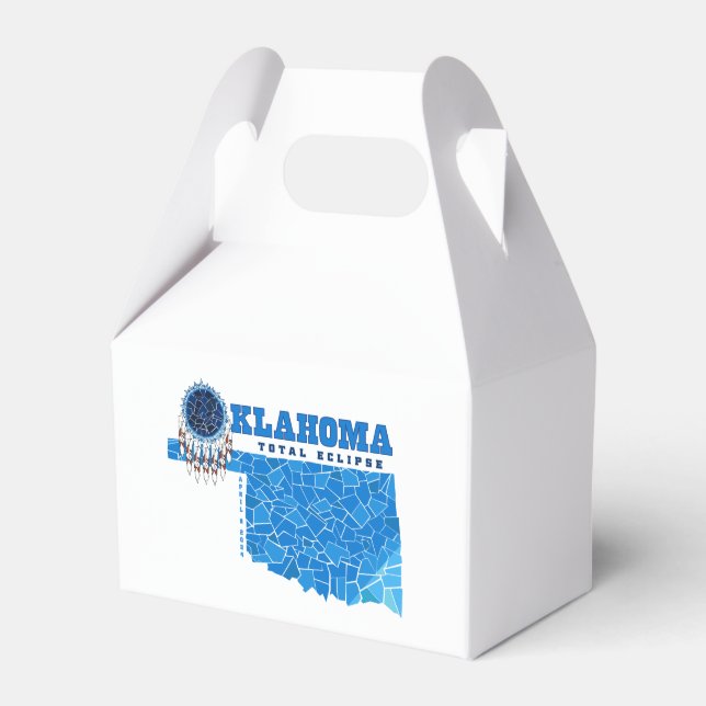 Oklahoma Total Eclipse Favor Box (Front Side)