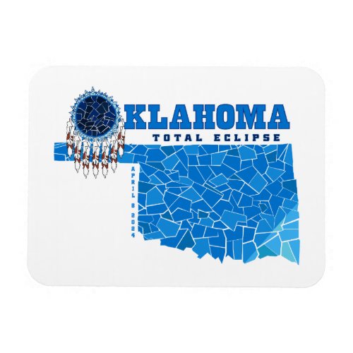 Oklahoma Total Eclipse Flexible Photo Magnet