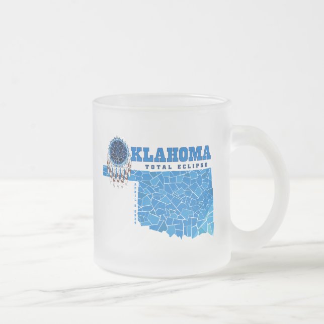 Oklahoma Total Eclipse Frosted Mug (Right)