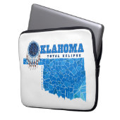 Oklahoma Total Eclipse Laptop Sleeve (Front Left)