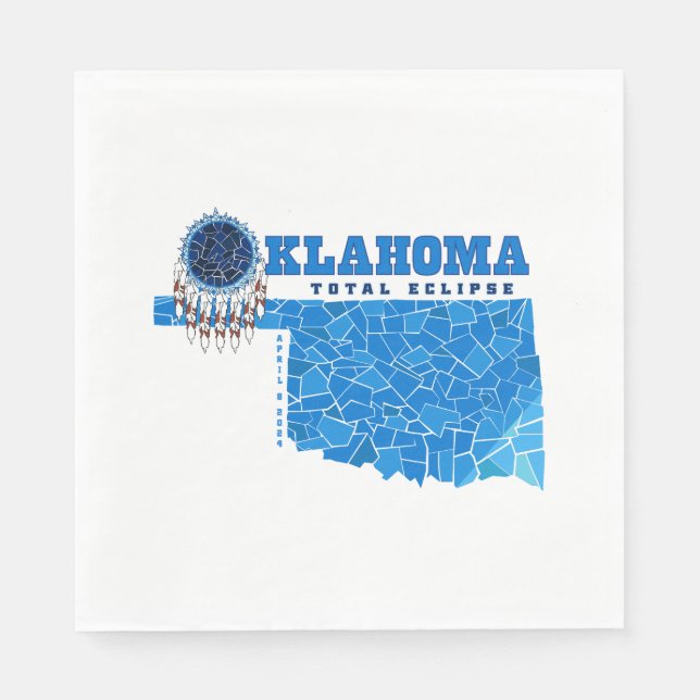 Oklahoma Total Eclipse Napkins (Front)