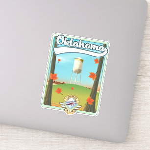 Oklahoma Travel poster Sticker