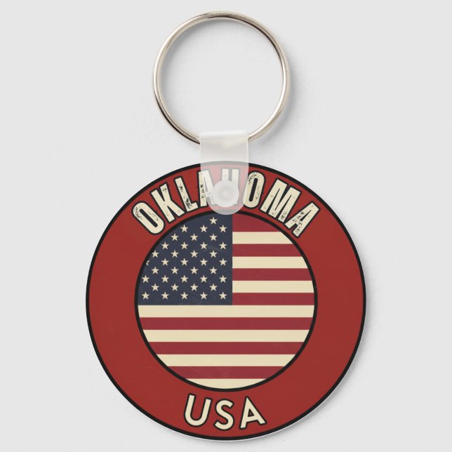 Oklahoma United States of America Keychain (Front)