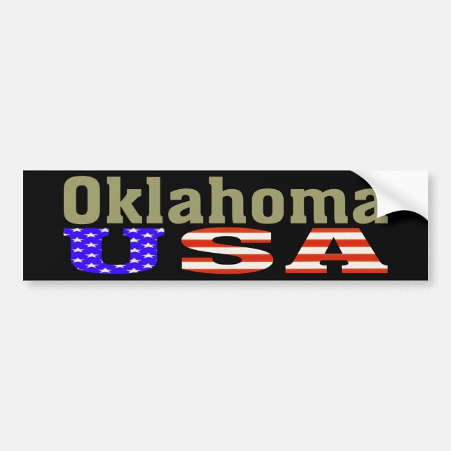 Oklahoma USA! Bumper Sticker (Front)