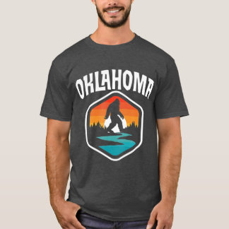Oklahoma Vintage Bigfoot Outdoor State Pride T-Shirt