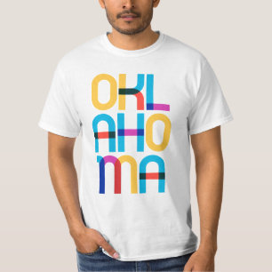 Oklahoma Vintage Retro Pop Art Colorful 80s Type T-Shirt