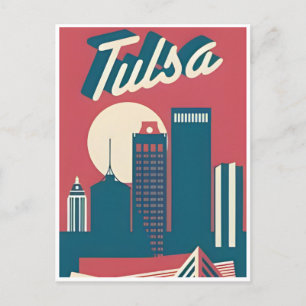 Oklahoma Vintage Travel america tulsa usa Postcard