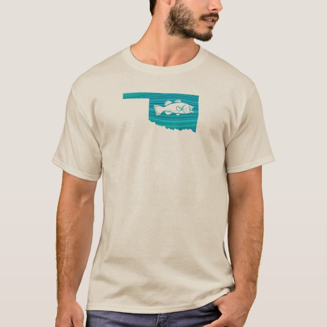 Oklahoma Wave Fishing T-Shirt (Front)