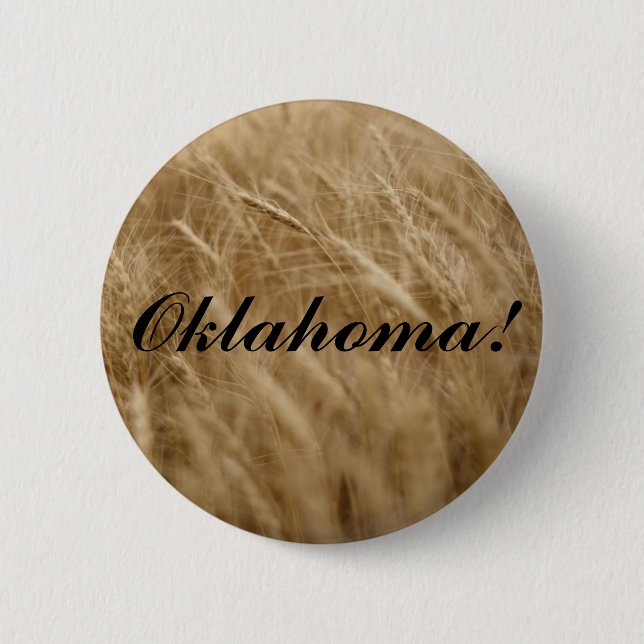 Oklahoma! Wavin' Wheat Button (Front)
