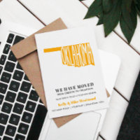 OKLAHOMA We've moved New address New Home Postcard