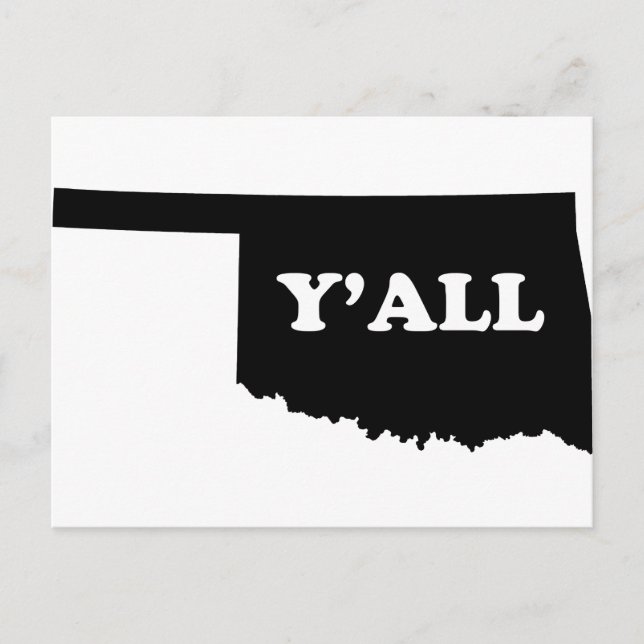 Oklahoma Yall Postcard (Front)
