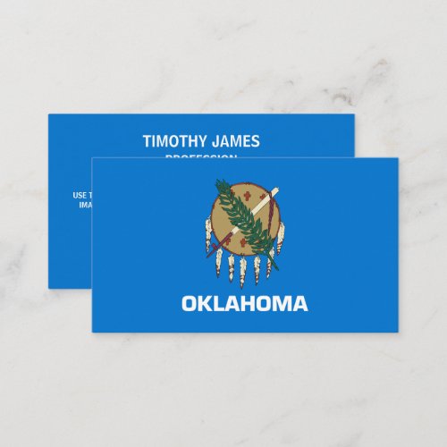 Oklahoman Flag Flag of Oklahoma Business Card