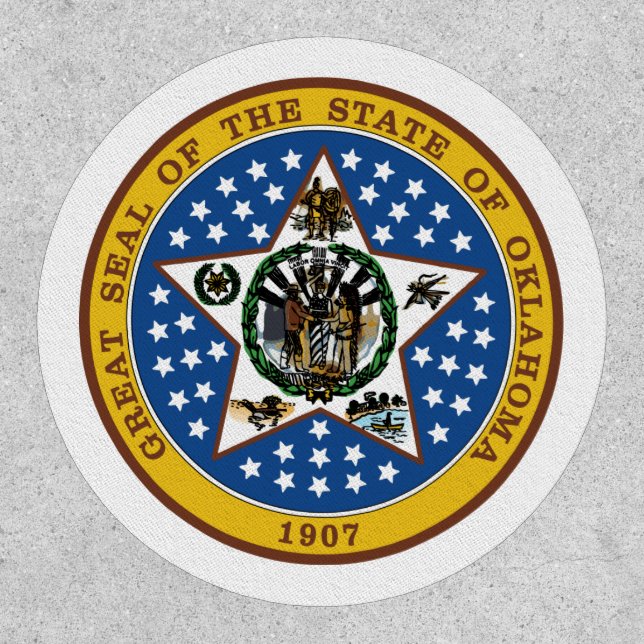 Oklahoman Seal, Seal of Oklahoma Patch (Front)