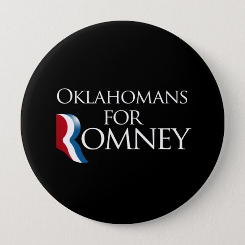 Oklahomans for Romney _png Pinback Button
