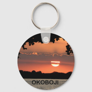 Okoboji Sunset Keychain