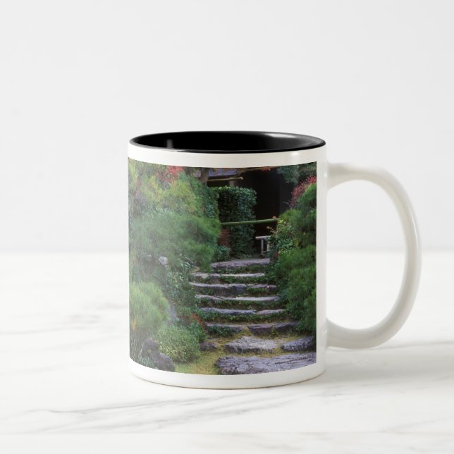 Okochi Sanso, Arashiyama, Kyoto, Japan Two-Tone Coffee Mug (Right)