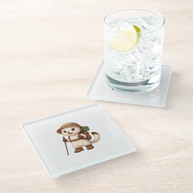 Okojo Adventure Coaster – Kawaii Japanese Stoat  (Angled)