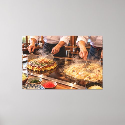 Okonomiyaki and Monjayaki Canvas Print
